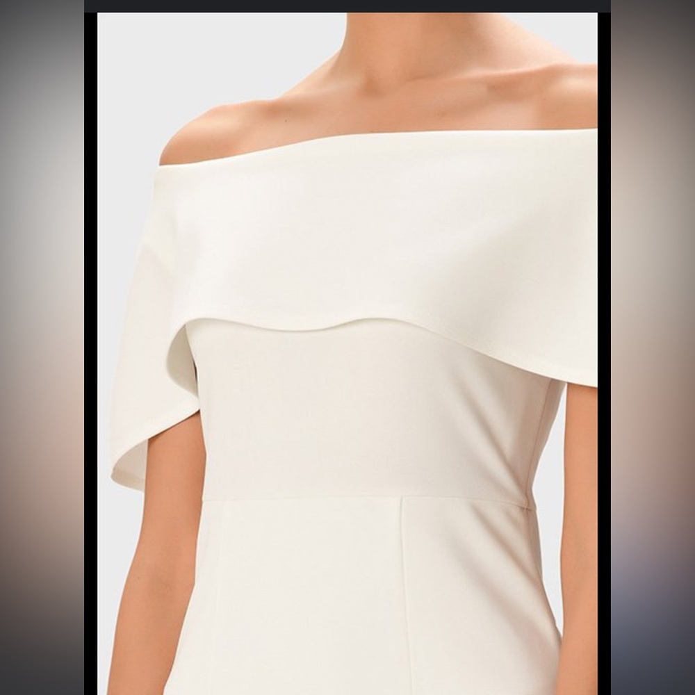 Esther & Co White Off-the-Shoulder Ruffled Dress